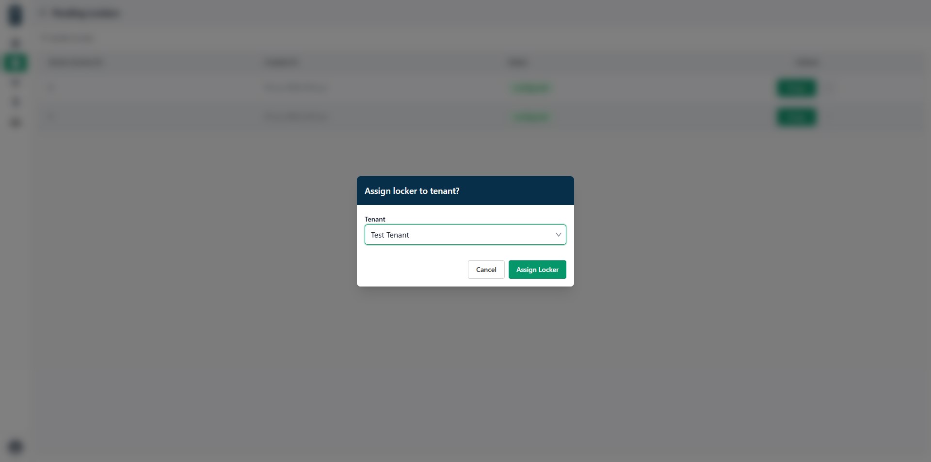 Assign tenant