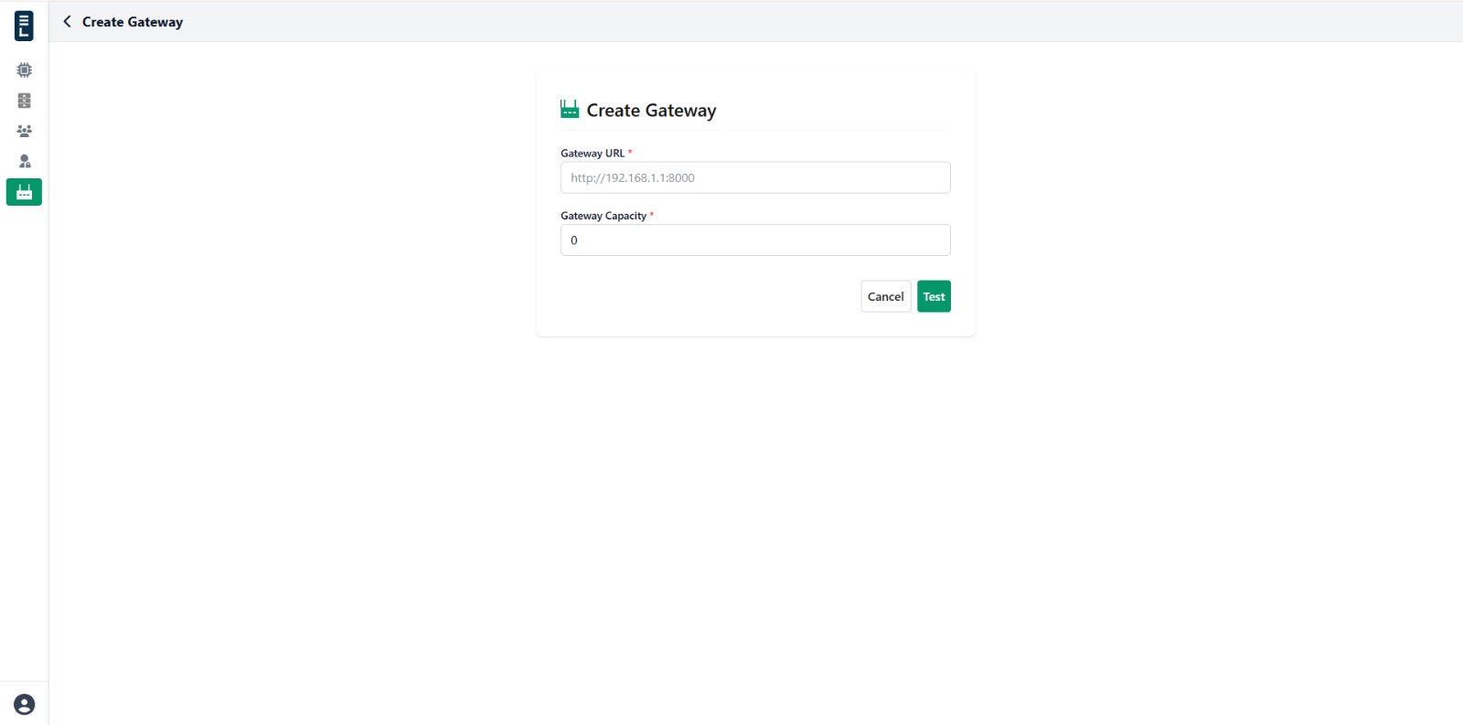 Create gateway