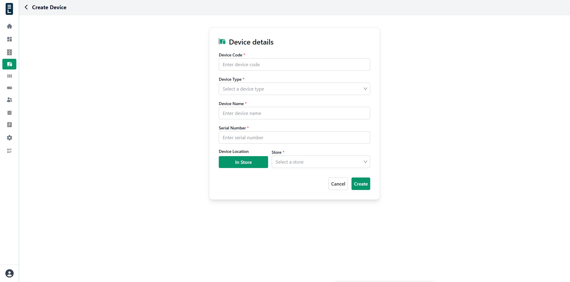 Create device