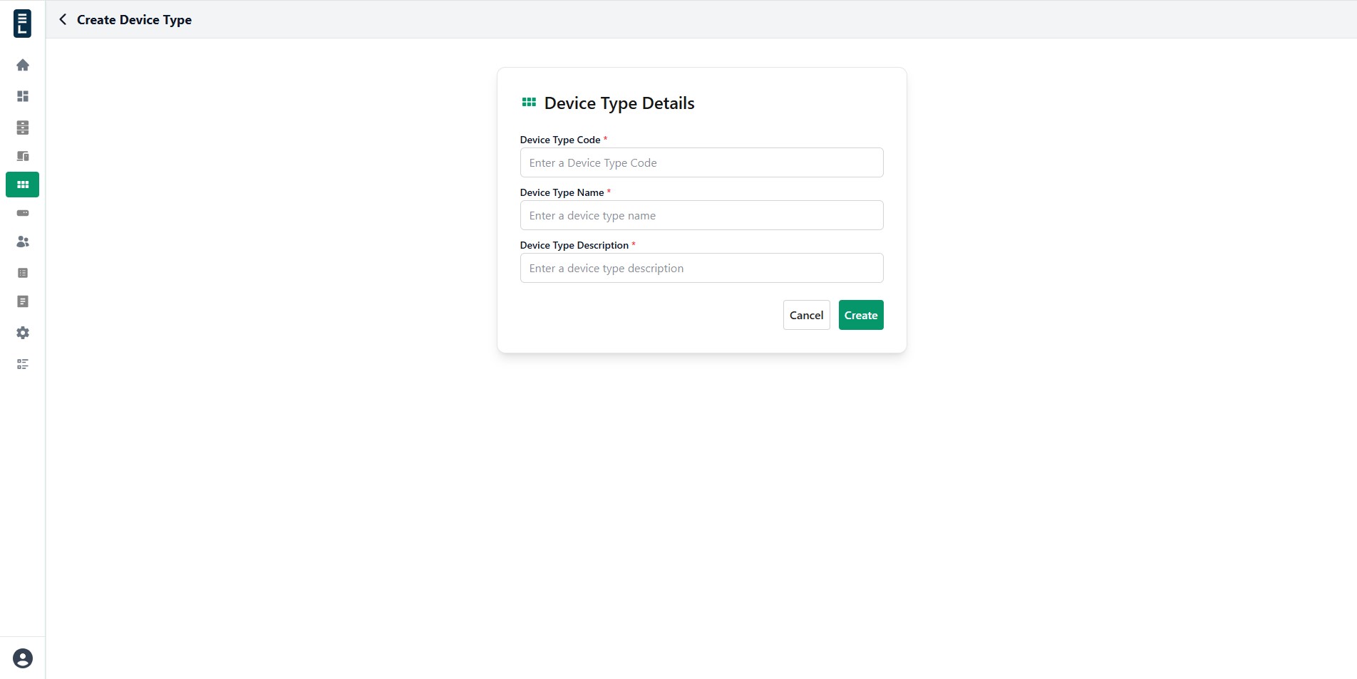 Create devicetype