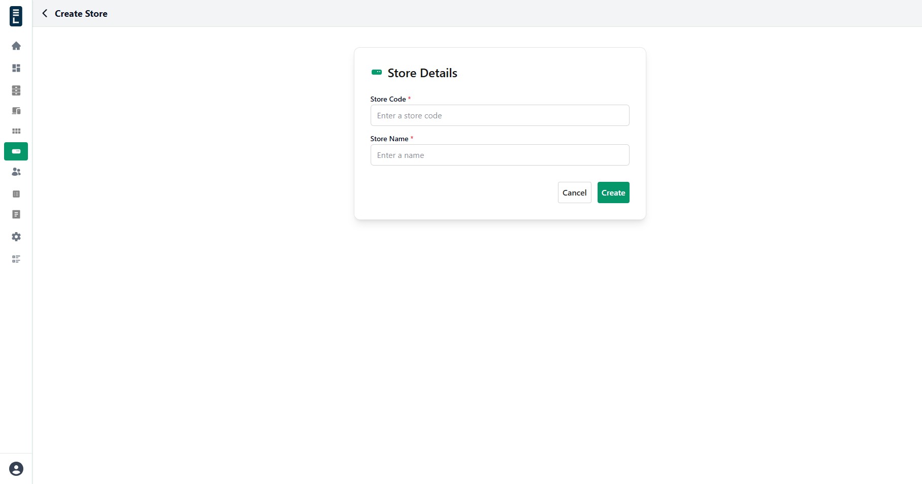 Create store