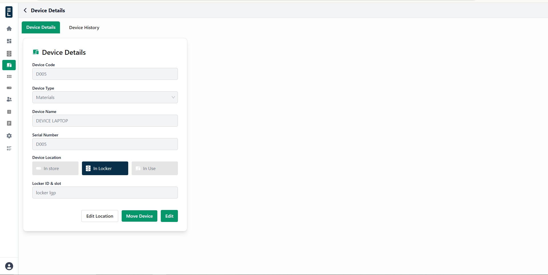 Movedevice inlocker