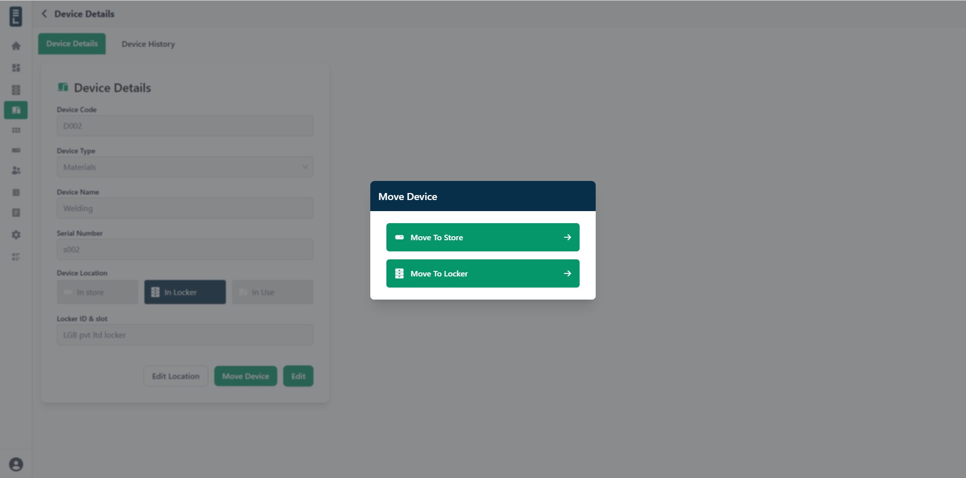 Movedevice lockertostore