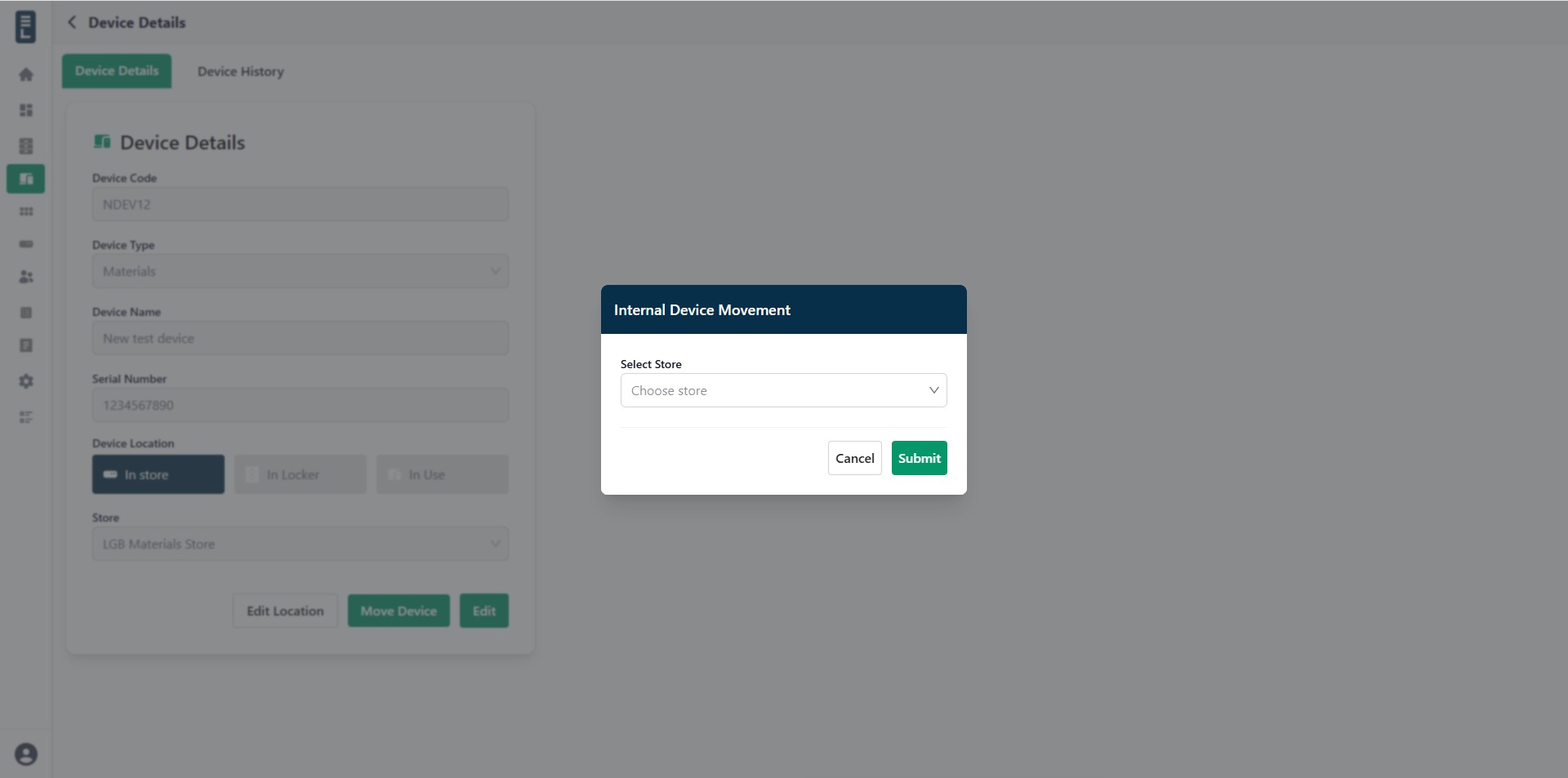 Movedevice storetostore popup