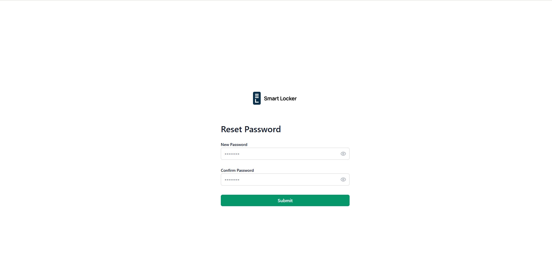 Reset password update