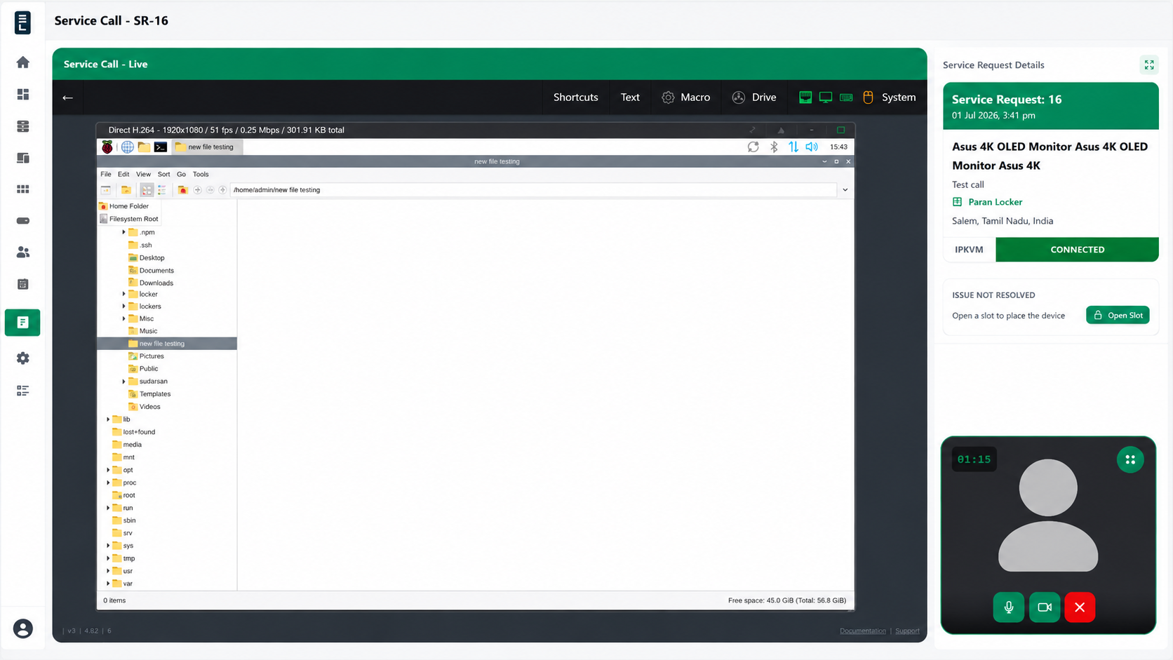 Service desk connected