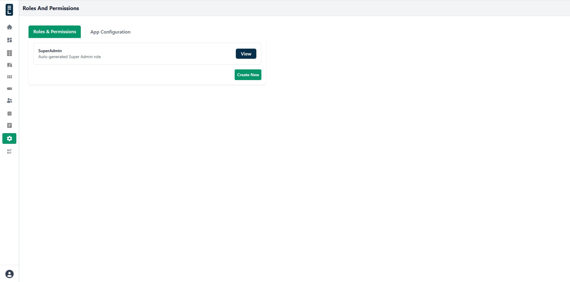 Roles list